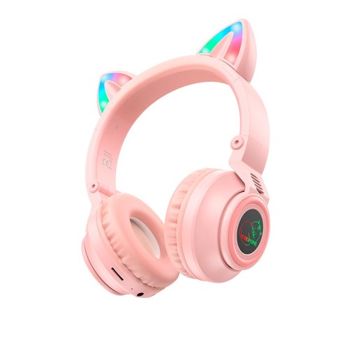 Навушники Borofone Cat ear BT headphones BO18 |BT5.0, AUX/TF, 7h| black