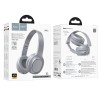 Навушники HOCO Charm BT headset W46 |BT5.3/AUX, 20h, Type-C| brown