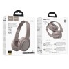 Навушники HOCO Charm BT headset W46 |BT5.3/AUX, 20h, Type-C| brown