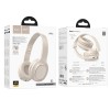 Навушники HOCO Charm BT headset W46 |BT5.3/AUX, 20h, Type-C| brown