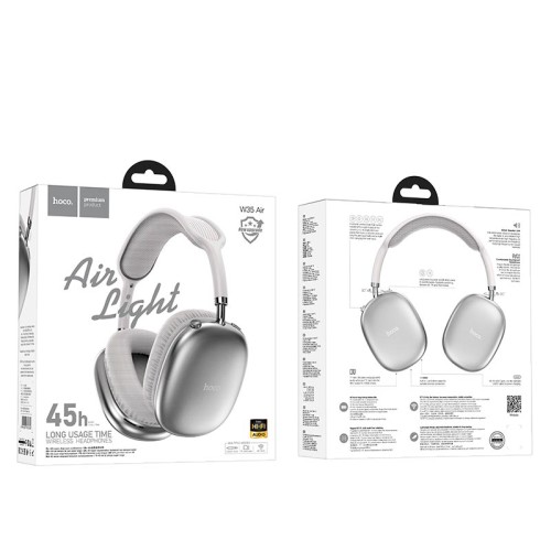 Навушники HOCO Triumph BT headphones W35 Air |BT5.3, AUX/TF, 45h| black