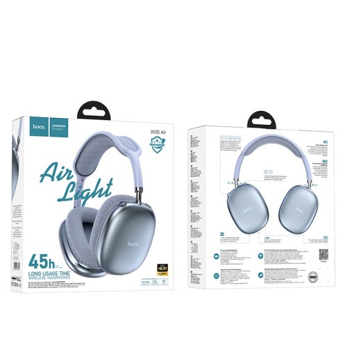 Навушники HOCO Triumph BT headphones W35 Air |BT5.3, AUX/TF, 45h| black