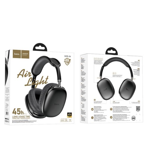 Навушники HOCO Triumph BT headphones W35 Air |BT5.3, AUX/TF, 45h| silver