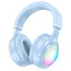 Навушники HOCO Focus BT headphones W48 |BT5.3, AUX/BT/TF, 46h| blue