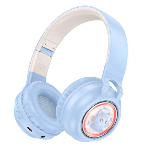 Навушники HOCO Cute fun BT headphones W50 |BT5.3, AUX/TF, 12h| Milky white