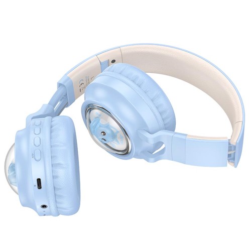 Навушники HOCO Cute fun BT headphones W50 |BT5.3, AUX/TF, 12h| Milky white