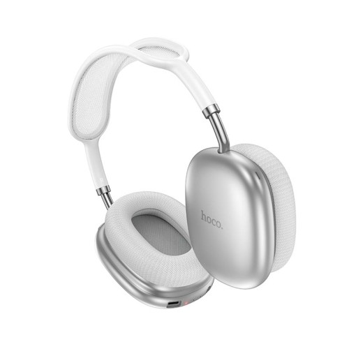 Навушники HOCO Happiness ANC noise reduction BT headphones W55 Plus |BT5.4, 65-90h, AUX/TF| silver