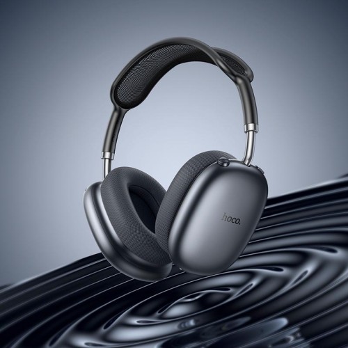 Навушники HOCO Happiness ANC noise reduction BT headphones W55 Plus |BT5.4, 65-90h, AUX/TF| silver