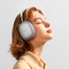 Навушники HOCO Happiness ANC noise reduction BT headphones W55 Plus |BT5.4, 65-90h, AUX/TF| silver