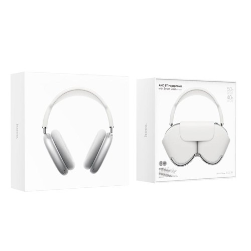 Навушники HOCO ANC BT headphones W58 |BT5.4, 40-50h, Type-C, Smart Case| grey