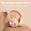 Навушники Onikuma Cat Ear Bluetooth Wireless Gaming Headset B5 |BT/AUX, Type-C, 55H, RGB| ivory