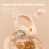Навушники Onikuma Cat Ear Bluetooth Wireless Gaming Headset B5 |BT/AUX, Type-C, 55H, RGB| ivory