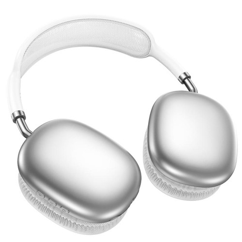 Навушники Borofone Elegant BT headphones BO22 Plus |BT5.4, AUX/TF, 90h| silver