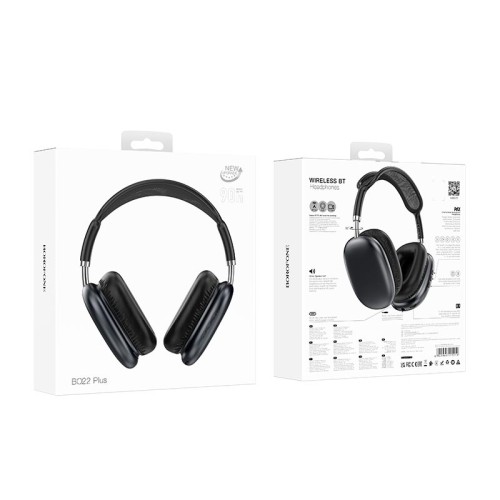 Навушники Borofone Elegant BT headphones BO22 Plus |BT5.4, AUX/TF, 90h| silver