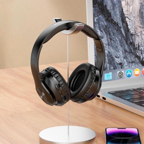 Навушники Borofone Gratified BT headphones BO24 |BT5.3, AUX/TF, 8h| black