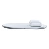 Зарядка QI BASEUS Simple 2in1 Wireless Charger 18W Max For Phones+Pods (WXJK-01) white