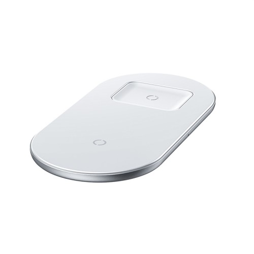 Зарядка QI BASEUS Simple 2in1 Wireless Charger 18W Max For Phones+Pods (WXJK-01) black