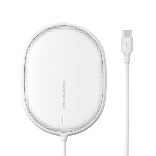 Зврядка Qi BASEUS Light Magnetic Wireless Charger (suit for IP12 with Type-C cable) |15W| (WXQJ-02} black