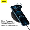 Зврядка Qi BASEUS Simple Magnetic Wireless Charger (suit for IP12) |15W| (WXJK-E02) transparent-black