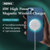 Зарядка Qi REMAX Motin Series Wireless Magnetic Fast Charger RP-W30 |15W| white