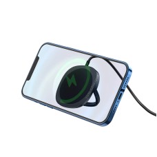 Зарядка Qi HOCO core magnetic holder wireless fast charger CW35 |15W| black