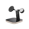 Зарядка Qi 3in1 LED Magnetic wireless charger JYD-WC101 |15W Max| black