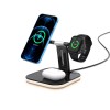 Зарядка Qi 3in1 LED Magnetic wireless charger JYD-WC101 |15W Max| black