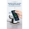 Зарядка Qi 3in1 LED Magnetic wireless charger JYD-WC101 |15W Max| white