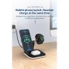 Зарядка Qi 3in1 LED Magnetic wireless charger JYD-WC101 |15W Max| white