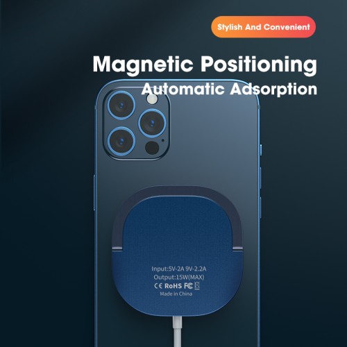 Зарядка Qi 2in1 MagSafe wireless charger with holder JYD-WC92 |15W Max| silver