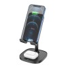 Зарядка Qi HOCO Thorough 2-in-1 stand with wireless fast charging CW37 |5-15W Max, PD/QC, 178mm| white