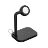 Зарядка Qi 2in1 wireless charger JYD-WC109 |15W Max, Phone/Apple-Android Watch Compatible| (Not included Watch charger) black
