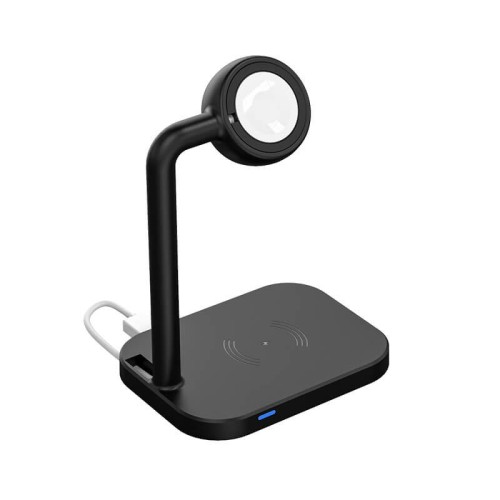Зарядка Qi 2in1 wireless charger JYD-WC109 |15W Max, Phone/Apple-Android Watch Compatible| (Not included Watch charger) black