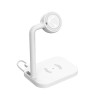 Зарядка Qi 2in1 wireless charger JYD-WC109 |15W Max, Phone/Apple-Android Watch Compatible| (Not included Watch charger) white