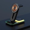 Зарядка Qi 4in1 Magnetic Wireless Charger XYJ A8 |Phone, Apple Watch, AirPods| black