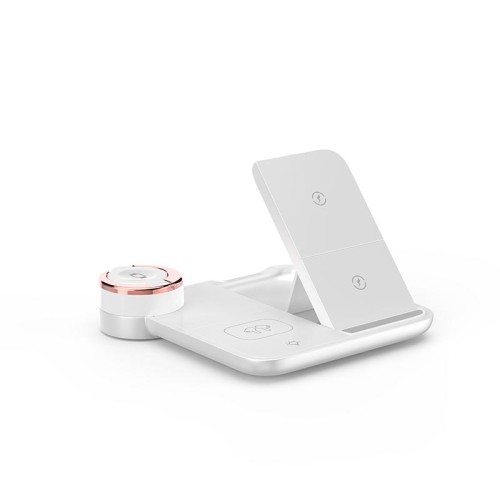Зарядка Qi 4in1 wireless charger RGB X499 |Phone/Watch/Earphones, 15W Max| black