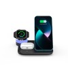Зарядка Qi 4in1 wireless charger RGB X499 |Phone/Watch/Earphones, 15W Max| black