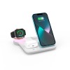 Зарядка Qi 4in1 wireless charger RGB X499 |Phone/Watch/Earphones, 15W Max| white