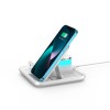 Зарядка Qi 4in1 wireless charger RGB X499 |Phone/Watch/Earphones, 15W Max| white