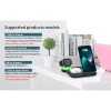 Зарядка Qi 4in1 wireless charger RGB X499 |Phone/Watch/Earphones, 15W Max| white