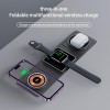 Зарядка Qi 3in1 Foldable Magnetic Wireless Charger XYJ X8 |Phone, Apple Watch, AirPods| black