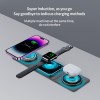 Зарядка Qi 3in1 Foldable Magnetic Wireless Charger XYJ X8 |Phone, Apple Watch, AirPods| black