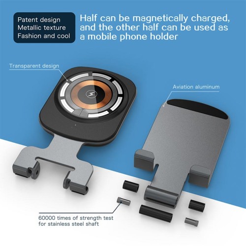 Зарядка Qi 2in1 Magnetic Wireless Charger XYJ T4 |Phone, AirPods| black