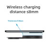 Зарядка Qi 2 in 1 Transparent Magnetic Wireless Charger Q4A |15W, Phone/AirPods| transparent-black