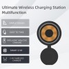 Зарядка Qi 2 in 1 Transparent Magnetic Wireless Charger Q4A |15W, Phone/AirPods| transparent-black
