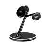 Зарядка Qi 3 in 1 Foldable Magnetic Wireless Charger X516 |15W, Phone/AirPods/iWatch| black