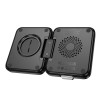 Зарядка Qi HOCO Ingenious 3-in-1 folding magnetic wireless charger CQ11 |15W| black