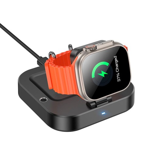 Зарядка Qi HOCO Astute 3-in-1 desktop charger+watch charger set CQ16A black