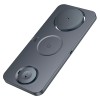 Зарядка Qi HOCO Outstanding 3-in-1 desktop folding magnetic wireless fast charger CQ22 |15W| metal-grey