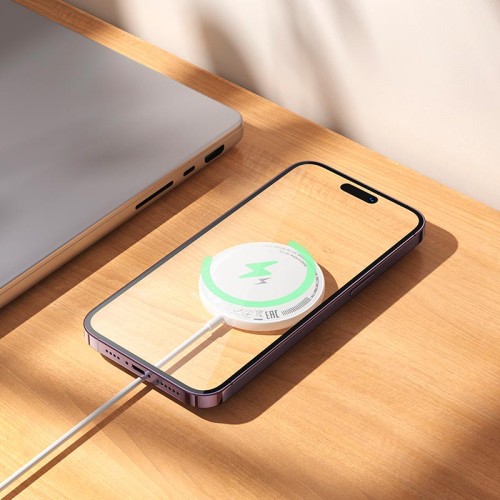 Зарядка Qi HOCO Phantom magnetic wireless fast charger with digital display CW61 |15W| black